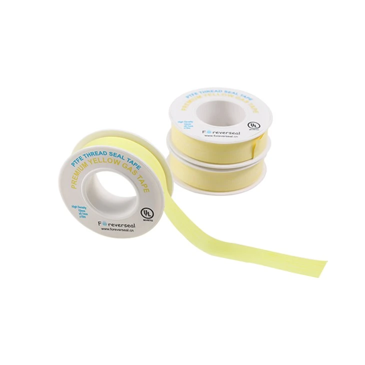 Bandă galbenă de etanșare cu filet Ptfe cu certificat AGA
